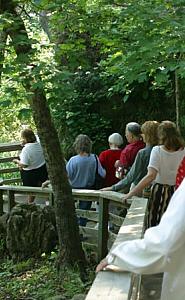 group tour at Blue Spring Heritage Center