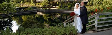 couple walking path at Blue Spring Heritage Center